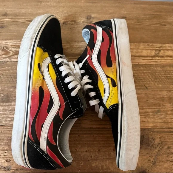 Vans | Shoes | Vans Off The Wall Old Skool Flames Sneakers 1  display picture 2